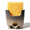 Ceramic Sponge Holder with Drainage for Kitchen Sink and Countertop