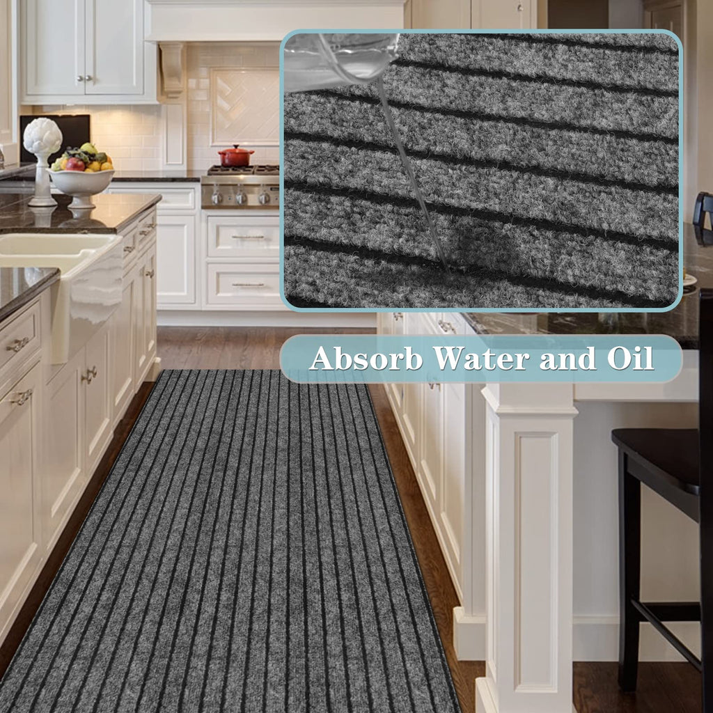 Runner Rug 2Ft X 9Ft, Ayoha 2'-82' Utility Carpet Runner For Entryway Hallway Aisles Balcony Garages, Area Rugs With Non-Slip Ru