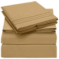 Mellanni California King Sheets Set - 4 PC Iconic Collection Bedding Sheets & Pillowcases - Hotel Luxury, Extra Soft, Cooling Be