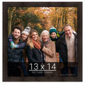 wallsthatspeak 13x14 Espresso Brown Picture Frame for Puzzles Posters Photos or Artwork