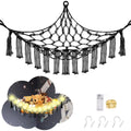 CERETIA Stuffed Animal Hammock with LED Light, Toy Hammock for Stuffed Animals Storage for Kids Room Decor, Stuffed Animal Hammo