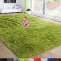 Amdrebio Grass Green Rugs for Living Room, 8x10 Carpet, Large Fluffy Area Rug for Bedroom, Shag Fuzzy Furry Rug for Kids Room De