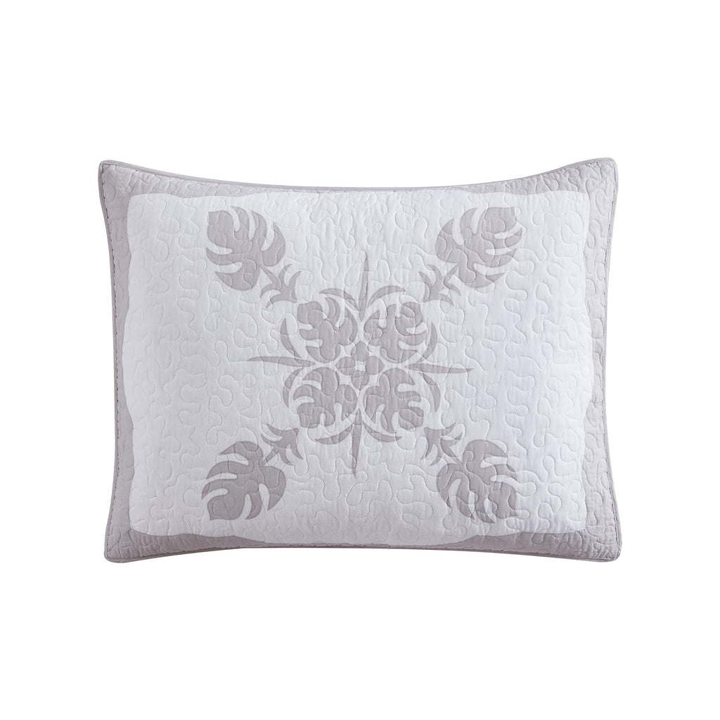 Tommy Bahama - King Sham, Cotton Bedding With Envelope Closure, Breathable Home Decor (Molokai Grey)