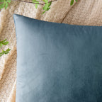 Emema Pack Of 2 Velvet Pillow Covers Decorative Square Pillowcase Soft Solid Cushion Case For Sofa Bedroom Car 16X16 Inch Light