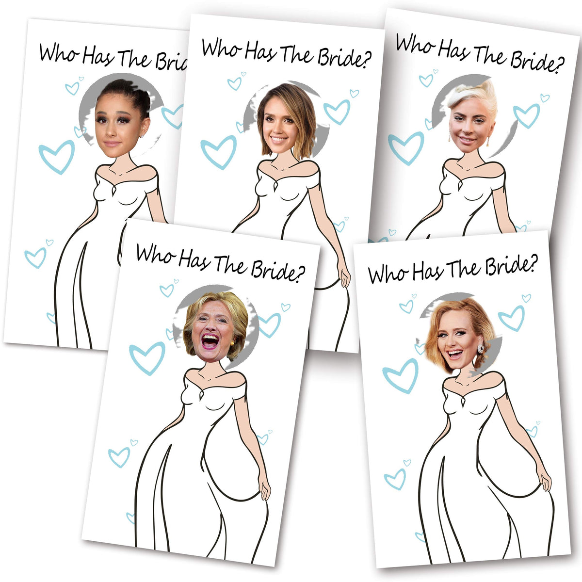 ukebobo 33 Cute Bridal Shower Games - Scratch Off Bridal Shower Game.Funny Bachelorette Party Games - Who Has The Bride - 33 She