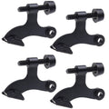 Kare & Kind 4X Nickel Hinge Pin Door Stoppers - Door Stops For Hinge - With Protective Bumper Tips - Easy To Install - Prevents