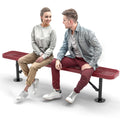 OUTTANS Heavy-Duty Outdoor Metal Bench, Thermoplastic-Coated, Surface, Weatherproof, Commercial-Grade for Parks, Gardens, Patios