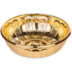 Alisveristime 1.06 Qt Turkish Hammam Bath Bowl, Traditional Metal Construction, Diameter 7.87', Height 2.36' - Multiple Colors