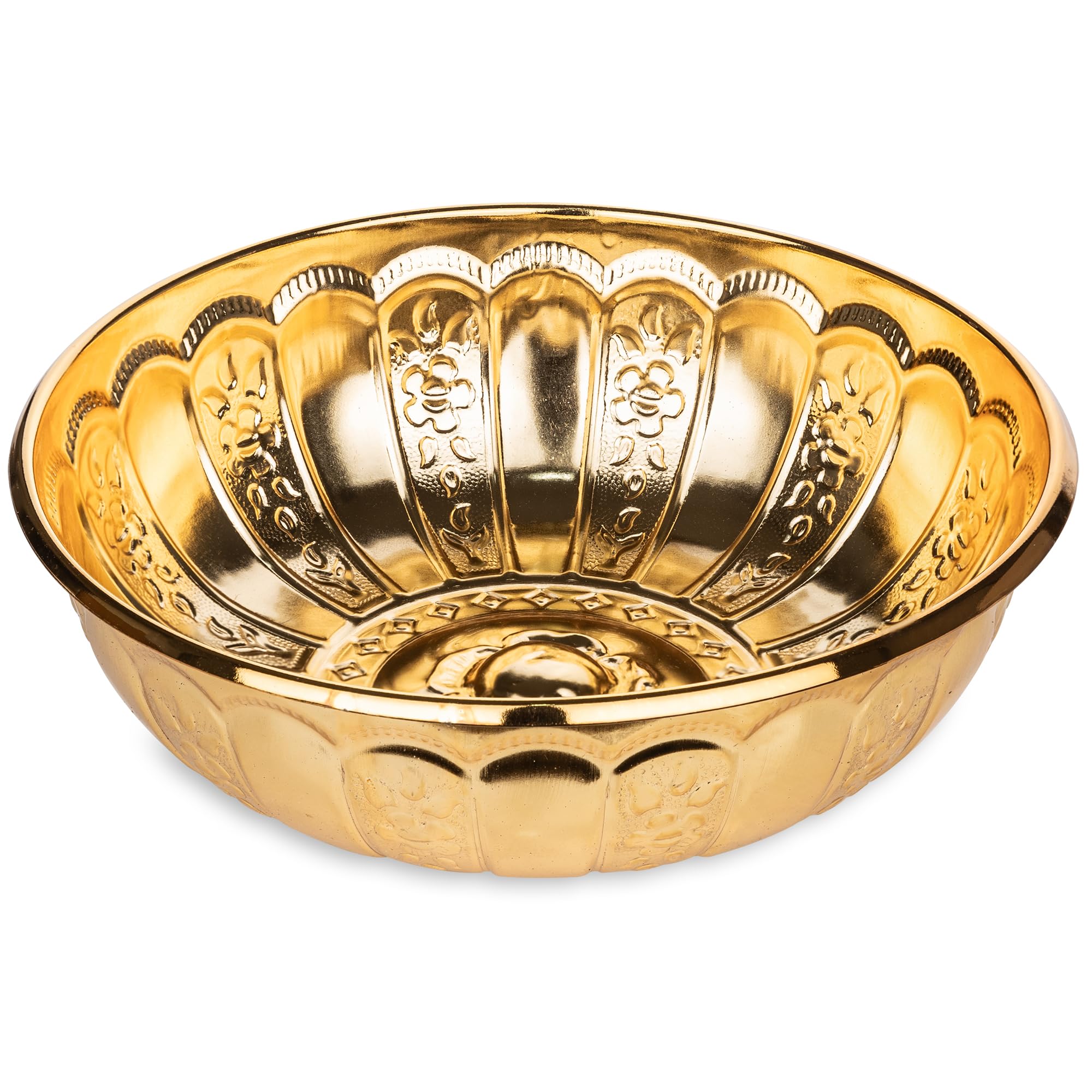 Alisveristime 1.06 Qt Turkish Hammam Bath Bowl, Traditional Metal Construction, Diameter 7.87', Height 2.36' - Multiple Colors