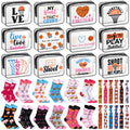 Dansydaisy 36 Pcs Basketball Valentines Team Gifts Bulk Basketball Gift Ideas Include 12 Cosmetic Bag 12 Socks 12 Hair Ties Acce