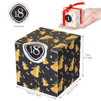 Kesoto Empty Advent Calendar Boxes, 24 Printed Cardboard Diy Advent Calendar For Making And Filling, Black And White