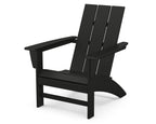Polywood Ad420Bl Modern Adirondack Chair, Black