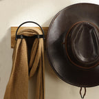 Taozun Cowboy Hat Rack 4 Packs Cowboy Hat Holder Hat Hanger Wall Mount Black Hat Hooks For Display(A Beautiful Christmas Gift)