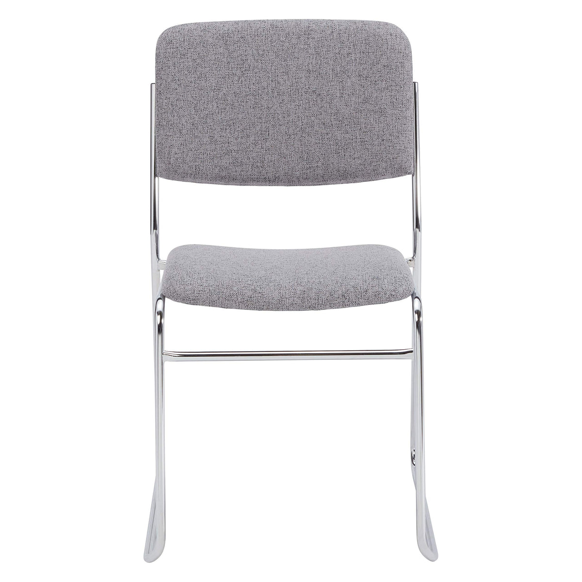 National Public Seating 8600 Series Fabric Padded Signature Stack Chair, Classic Grey