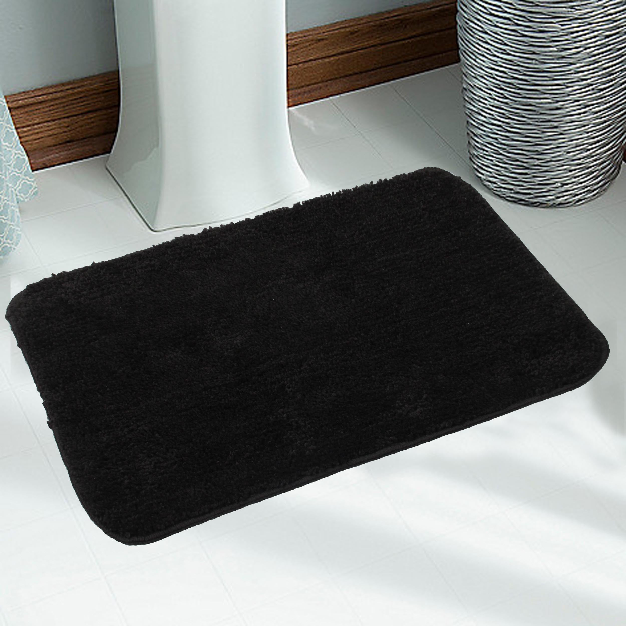 Microfiber Multi Purpose Bathroom Mat,Bathroom Rugs and Mats 2 Piece Anti Slip Bath Mats Soft Plush Plain Design for Shower Bath