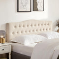 Huatean Home Tufted Upholstered Headboard Full Size, Sturdy and Durable Solid Wood Bed headboard, Fabric Headboard Adjustable He