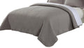 Lotus Home Diamondesque Water And Stain Resistant Microfiber Quilt, King, Silver