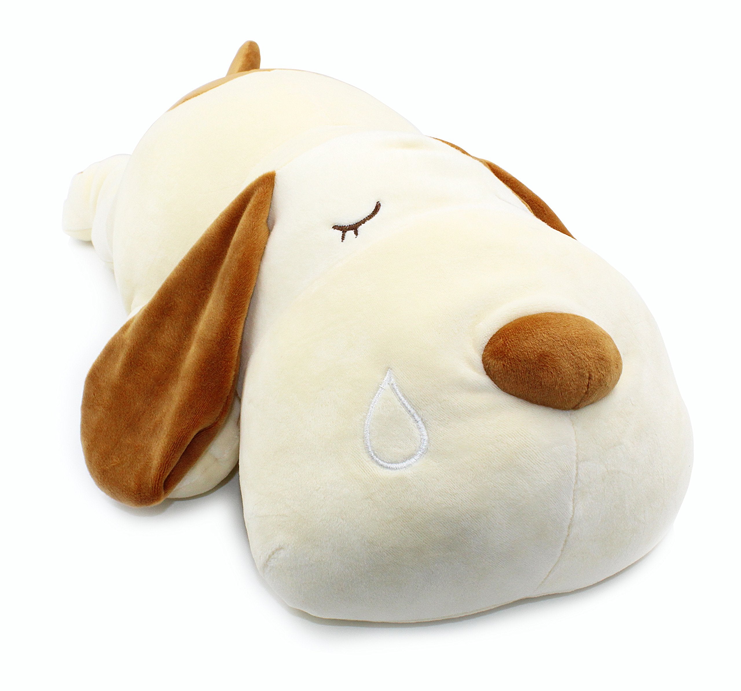Vintoys Very Soft Dog Big Hugging Pillow Plush Puppy Stuffed Animals Brown 23.5 Toys for Adults Kids Pets