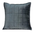 HomeRoots 50% Cotton, 50% Viscose 20' X 7' X 20' Transitional Charcoal Solid Quilted Pillow Cover with Poly Insert