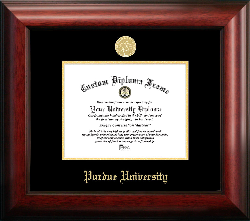 Campus Images Purdue University Gold Embossed Diploma Frame