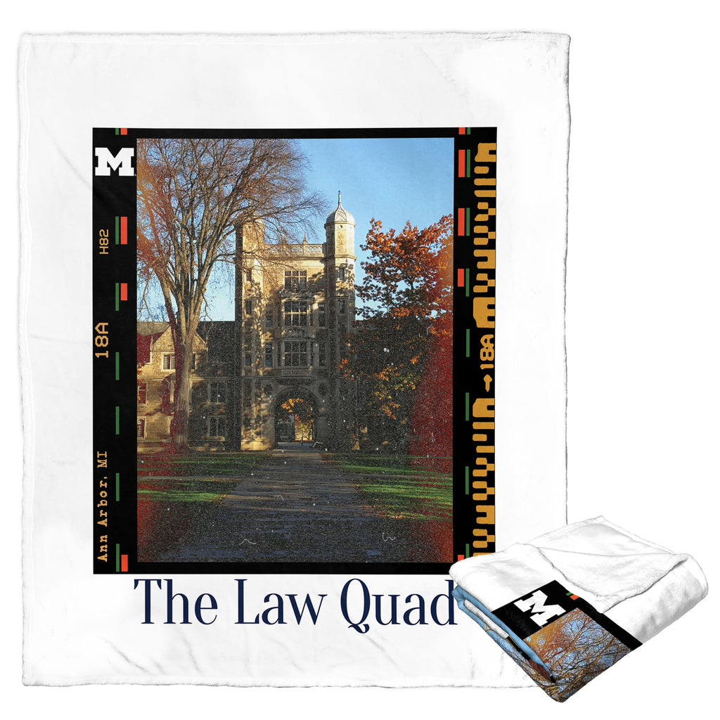 Ncaa Campus Life Michigan Silk Touch Throw
