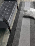 ORFA HOME Custom Size Hallway Runner Rug, Slip Resistant, 26 Inch Wide X Your Choice of Length, Trellis Anthracite, 26 Inch X 12