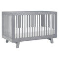 Babyletto Hudson 3-In-1 Convertible Crib With Toddler Bed Conversion Kit In Grey, Greenguard Gold Certified