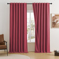 Dualife Extra Long 108 Inch 100% Blackout Curtains For Large Window, Look Faux Linen Textured Back Tab Hook Belt Pleated Tall Dr
