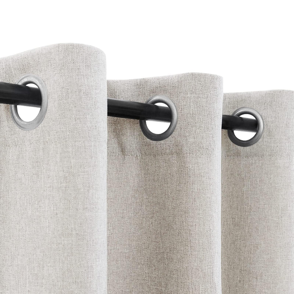 Jinchan 50% Blackout Curtain 90 Inch Length Stone White Curtain For Bedroom Living Room Curtain 1 Panel Texture Curtain Grommet Top Window Drape 72 Inches Wide By 90 Inches Long