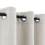 Jinchan 50% Blackout Curtain 90 Inch Length Stone White Curtain For Bedroom Living Room Curtain 1 Panel Texture Curtain Grommet Top Window Drape 72 Inches Wide By 90 Inches Long