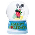 Silver Buffalo Disney Mickey Mouse Happy Holidays    Light Up Snow Globe, 100mm