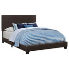 Coaster Home Furnishings Dorian Transitional Leatherette Upholstered Full Size Panel Bed Frame 46-inch Headboard Brown 300762F
