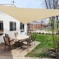 Windscreen4Less Triangle Sun Shade Sail Uv Block Fabric Canopy For Patio Garden Patio Yard (Sand)