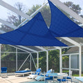 E&K Sunrise 5' X 8' X 9' Sun Shade Sail Right Triangle Canopy Shade Cover Uv Block For Patio Backyard Garden Outdoor (Blue)