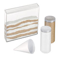 Lillian Rose Acrylic Unity Ceremony Set with 2 Containers of Colored Sand, 1.25, Clear