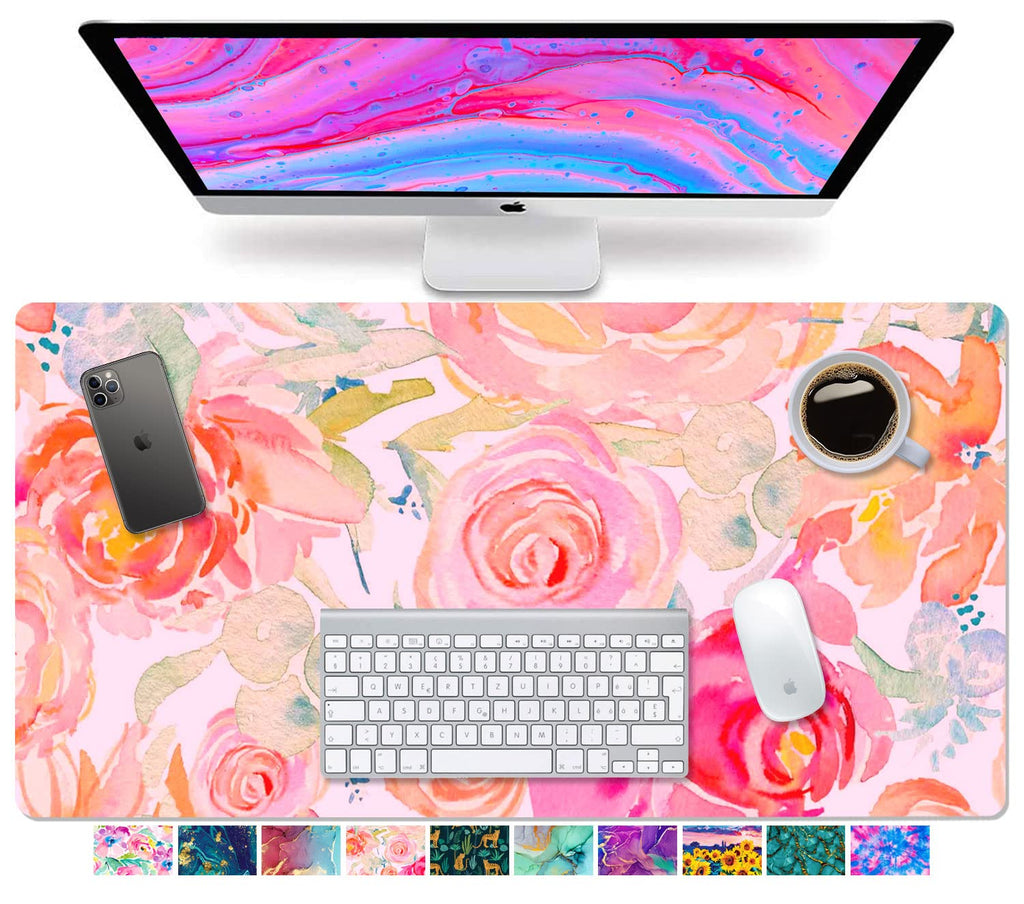 French Koko Desk Mat, Large Desk Pad Large Mouse Pad Cute Desk Accessories Home Office Essentials Xl Desk Mat Desk Pad Mat For K
