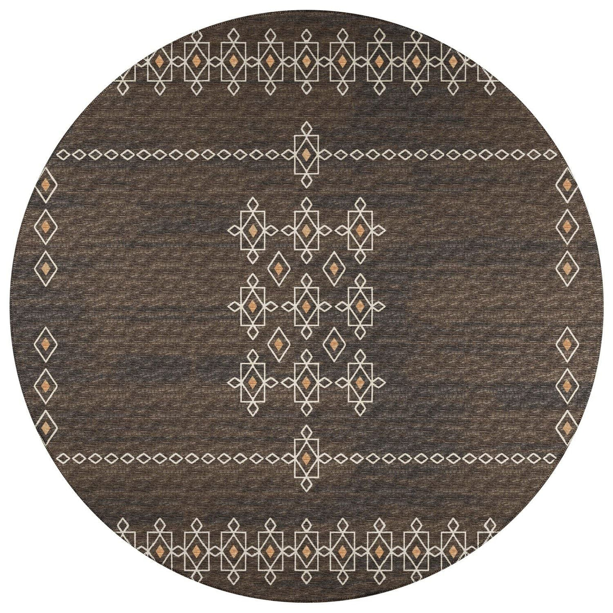 Sedona Sn3 Brown Transitional Rug Round 10' X 10'