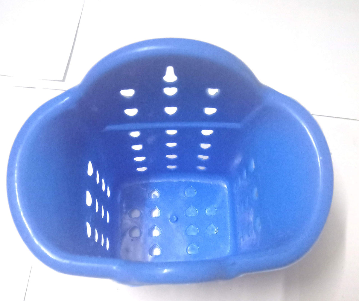 Blue Hut Plastic Toothbrush, Toothpaste, Teeth Cleaning Stuffs Storage Holder (Blue,17 X 14 CM)