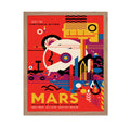 Poster Master Mars NASA Space Print - Imagine a Future - Retro Wall Art - Mars Travel Poster - Great Wall Decor Gift for Home, O