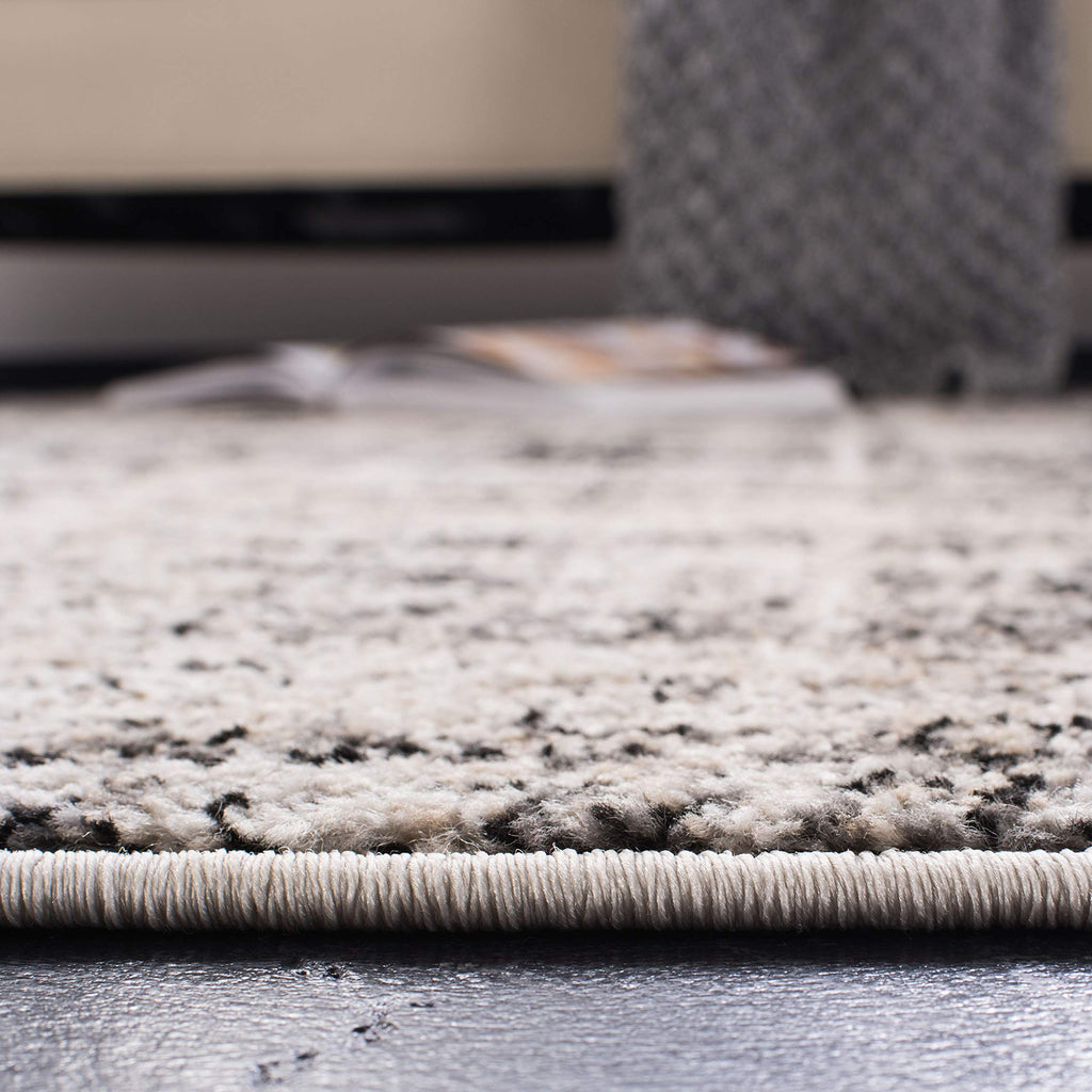 Safavieh Adirondack Collection Runner Rug - 2'6'' X 12', Silver & Black, Modern Abstract Design, Non-Shedding & Easy Care, Ideal