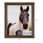 Gallery Solutions - 16''X20'' - Wallnut Frame - Large Wall Frame - Stylish And Versatile Solution - Favorite Photos Or Artwork -
