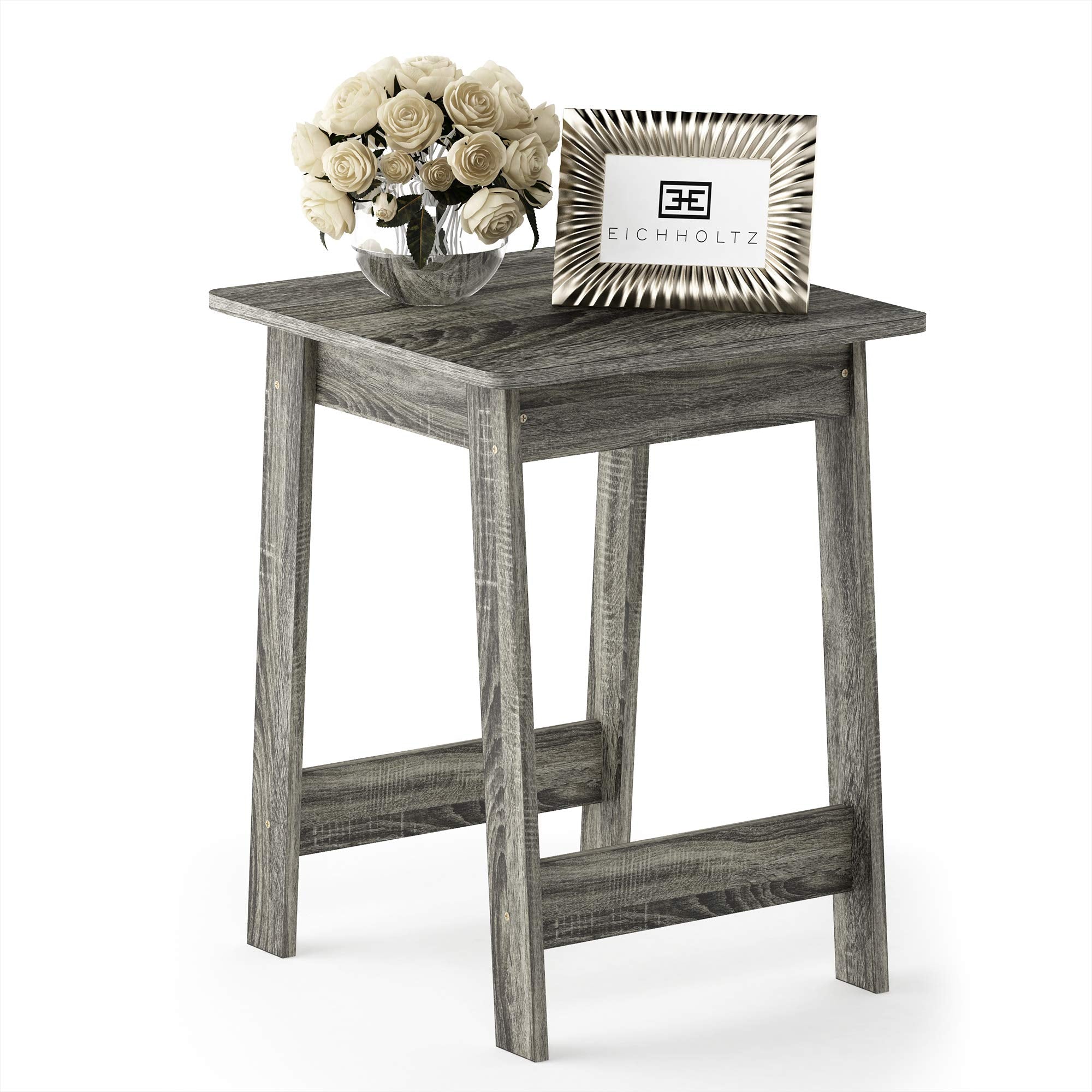 Furinno Beginning End Table, French Oak Grey