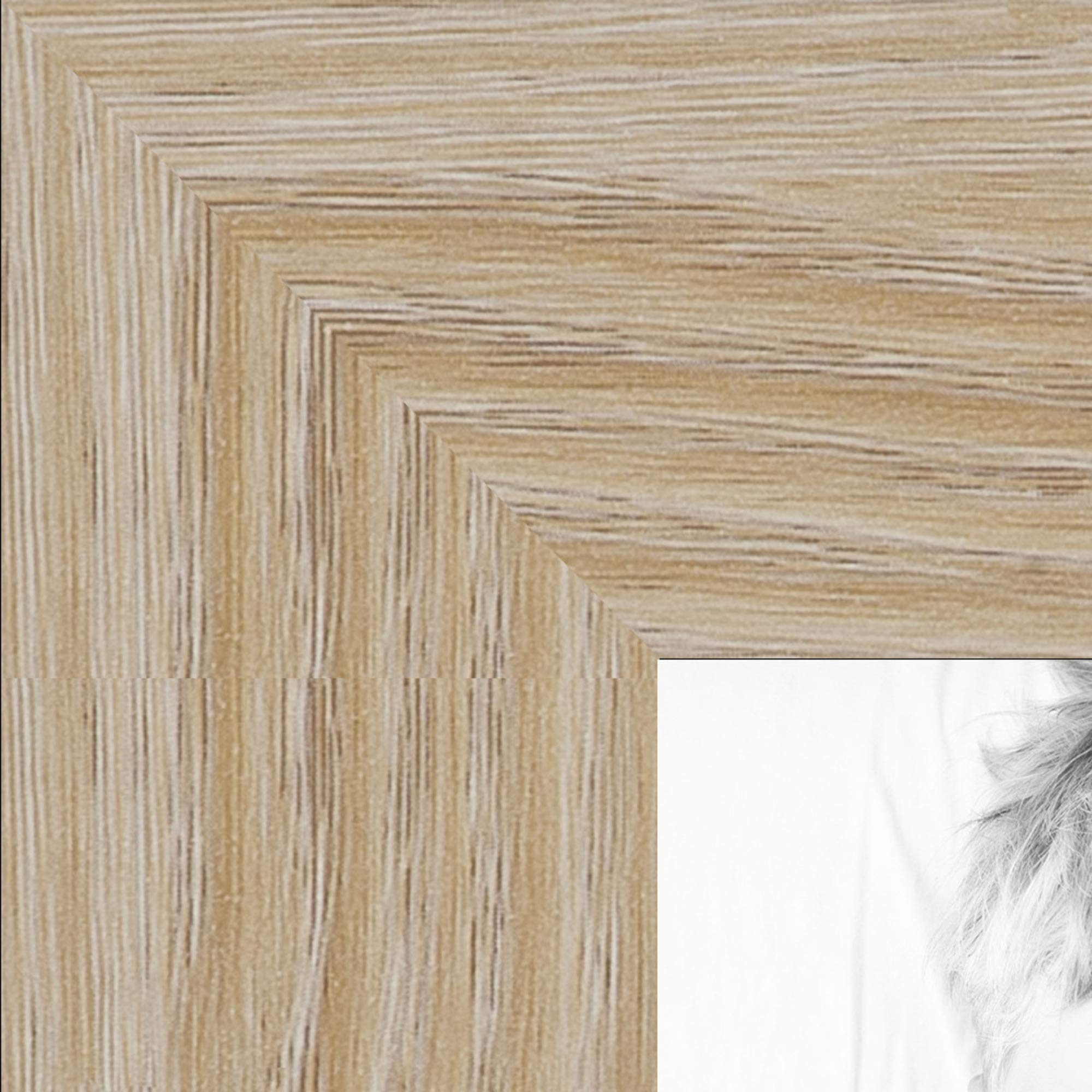 ArtToFrames 15x34 inch Natural Oak - Barnwood Picture Frame, 2WOM76808-972-15x34