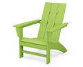 Polywood Ad420Li Modern Adirondack Chair, Lime