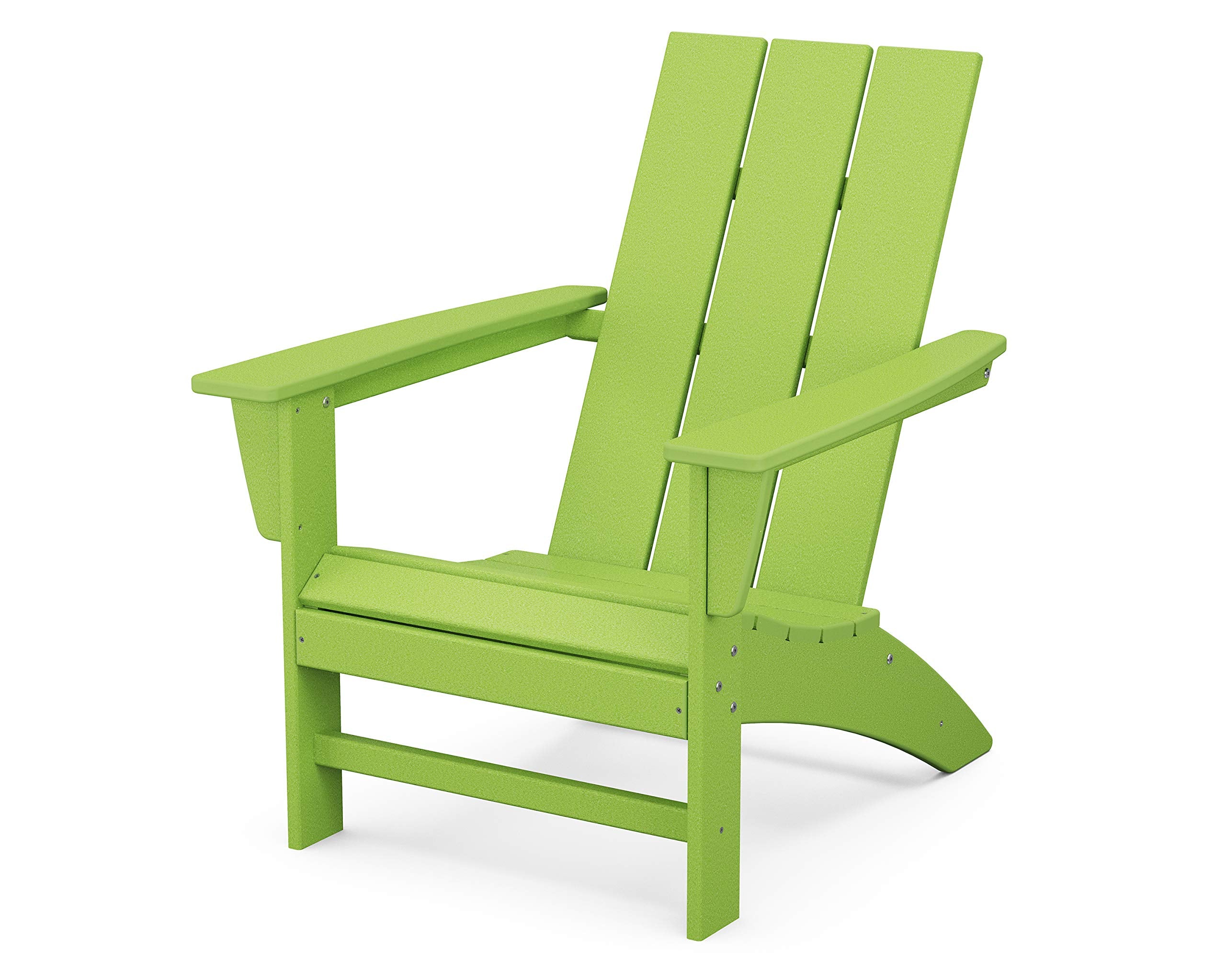 Polywood Ad420Li Modern Adirondack Chair, Lime