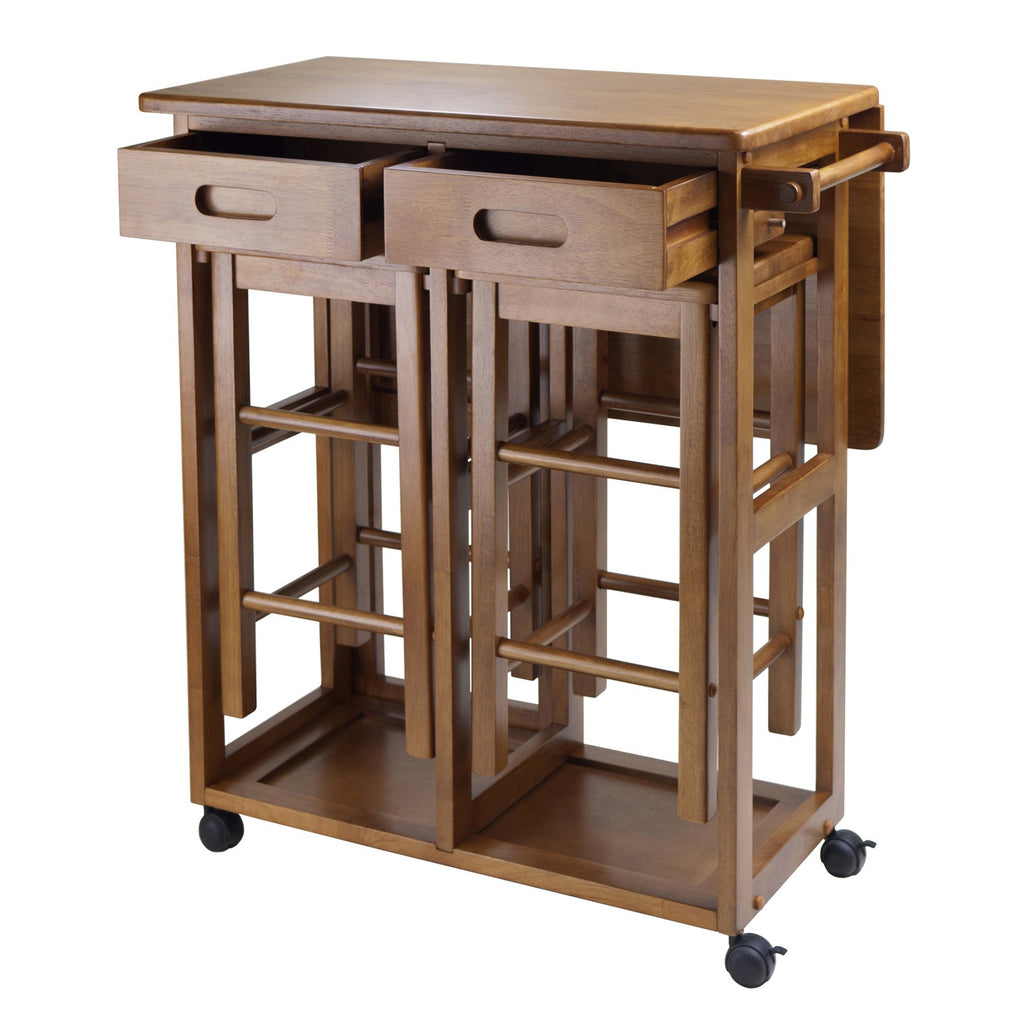 Winsome Wood Suzanne Kitchen, Square, Teak