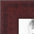 ArtToFrames 12x25 Inch Red Picture Frame, This 1.25 Inch Custom MDF Poster Frame is Cherry - Comes with Economy Acrylic and Corr