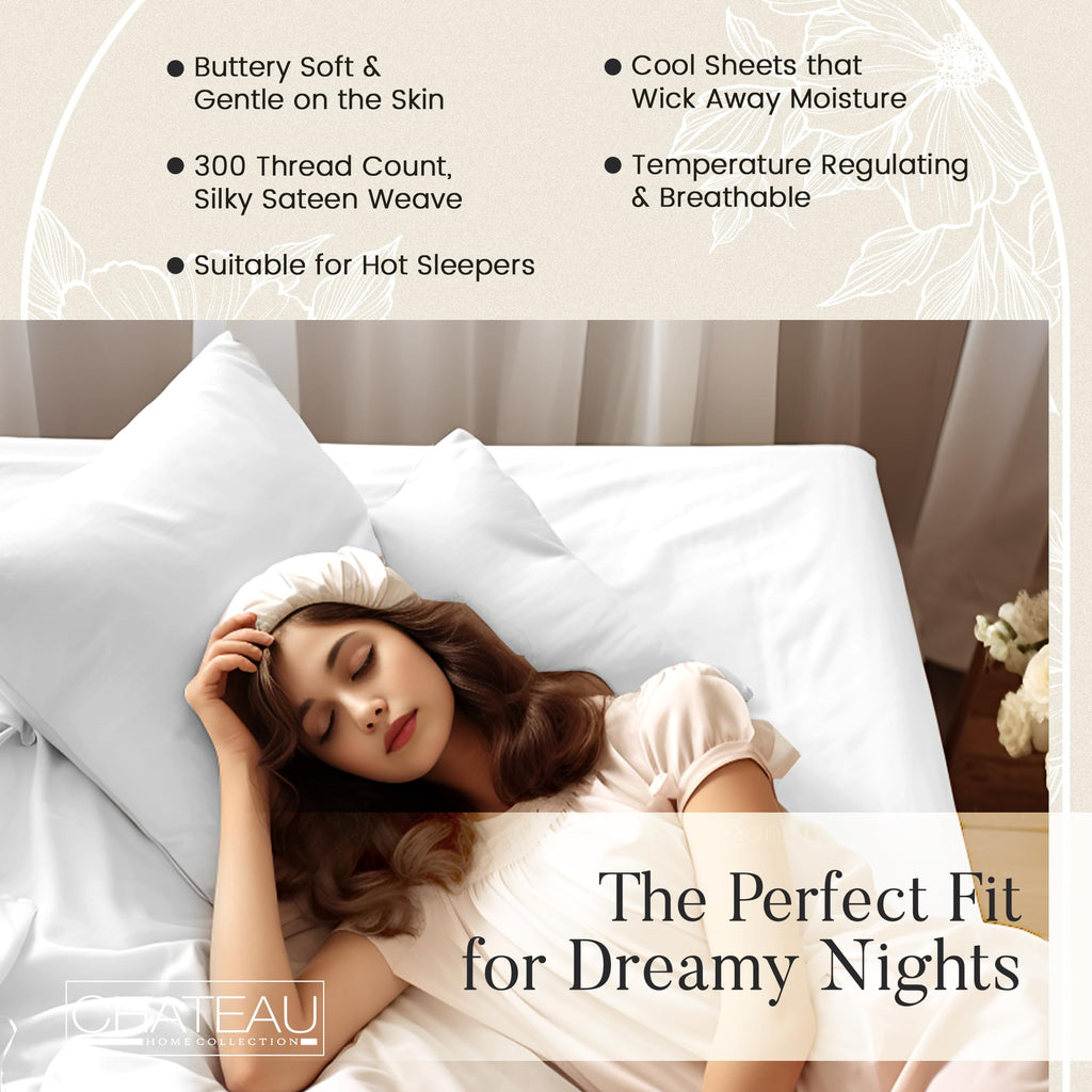 King Sheets- 100% Organic Cotton Sheets King Size Bed Sheets - Gots Certified 300 Tc Staple Cotton Sheets For King Size Bed, 4 Pc Breathable King Size Sheets Set, Deep Pocket King Sheet Set - Charcoal