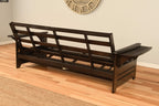 Kodiak Furniture Phoenix Queen Traditional Solid Wood Futon Frame in Espresso