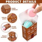 Fuutreo 25 Pcs Christmas Advent Calendar Boxes Cardboard 24 Days Advent Countdown Gift Boxes Empty Number House Shaped Gift Boxe